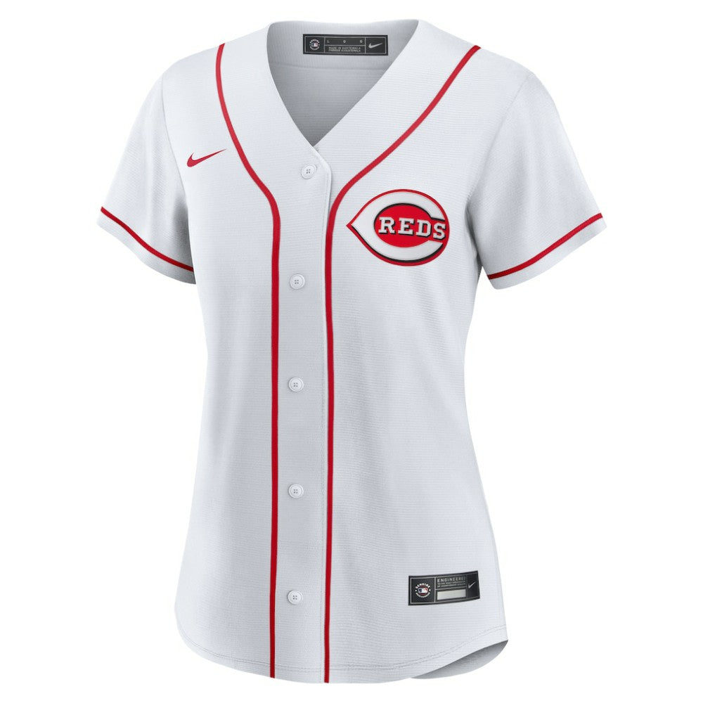 Hunter Greene Cincinnati Reds Women's Home Replica Jersey - White | Nike