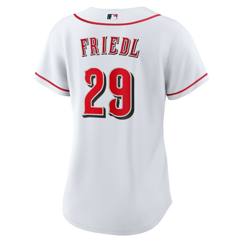 TJ Friedl Cincinnati Reds Women's Home Replica Jersey - White | Nike