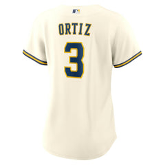 Joey Ortiz Milwaukee Brewers Women's Home Replica Jersey - Cream | Nike