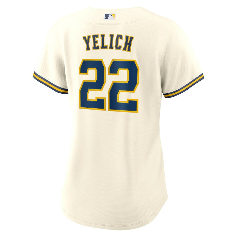 Christian Yelich Milwaukee Brewers Women's Home Replica Jersey - White | Nike