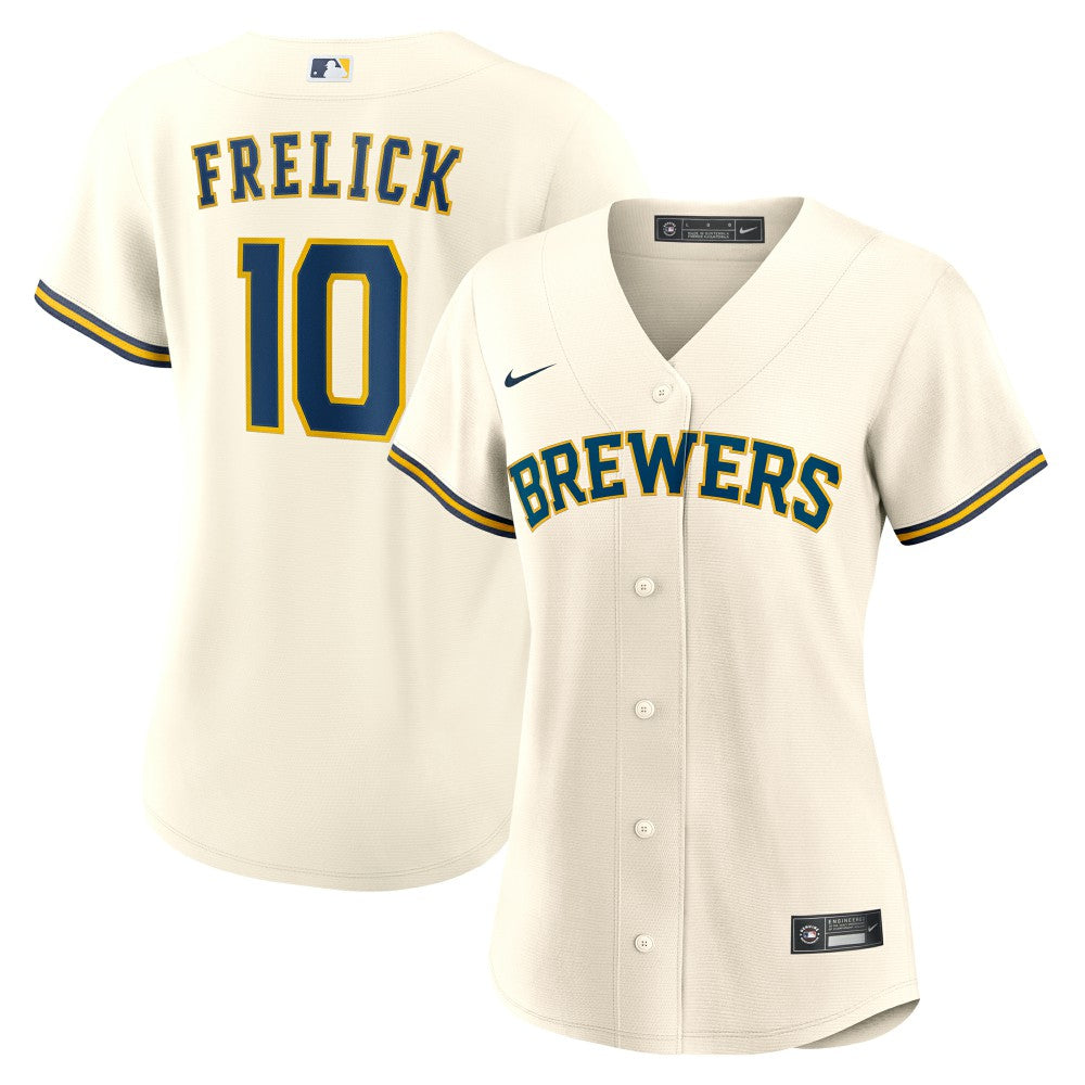 Sal Frelick Milwaukee Brewers Women's Home Replica Jersey - Cream | Nike