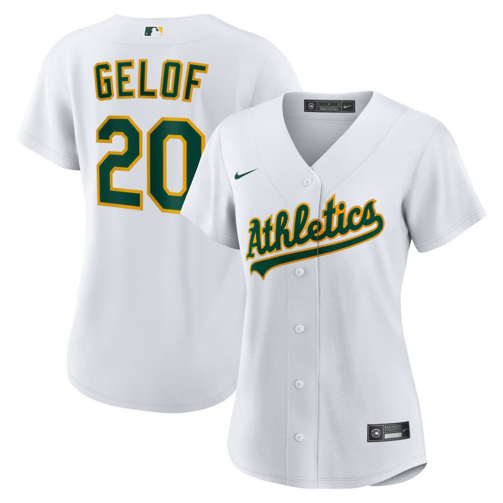 Zack Gelof Athletics Women's Home Replica Jersey - White | Nike