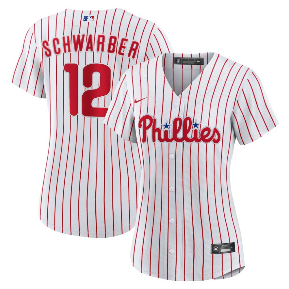 Kyle Schwarber Philadelphia Phillies Women's Home Replica Jersey - White | Nike