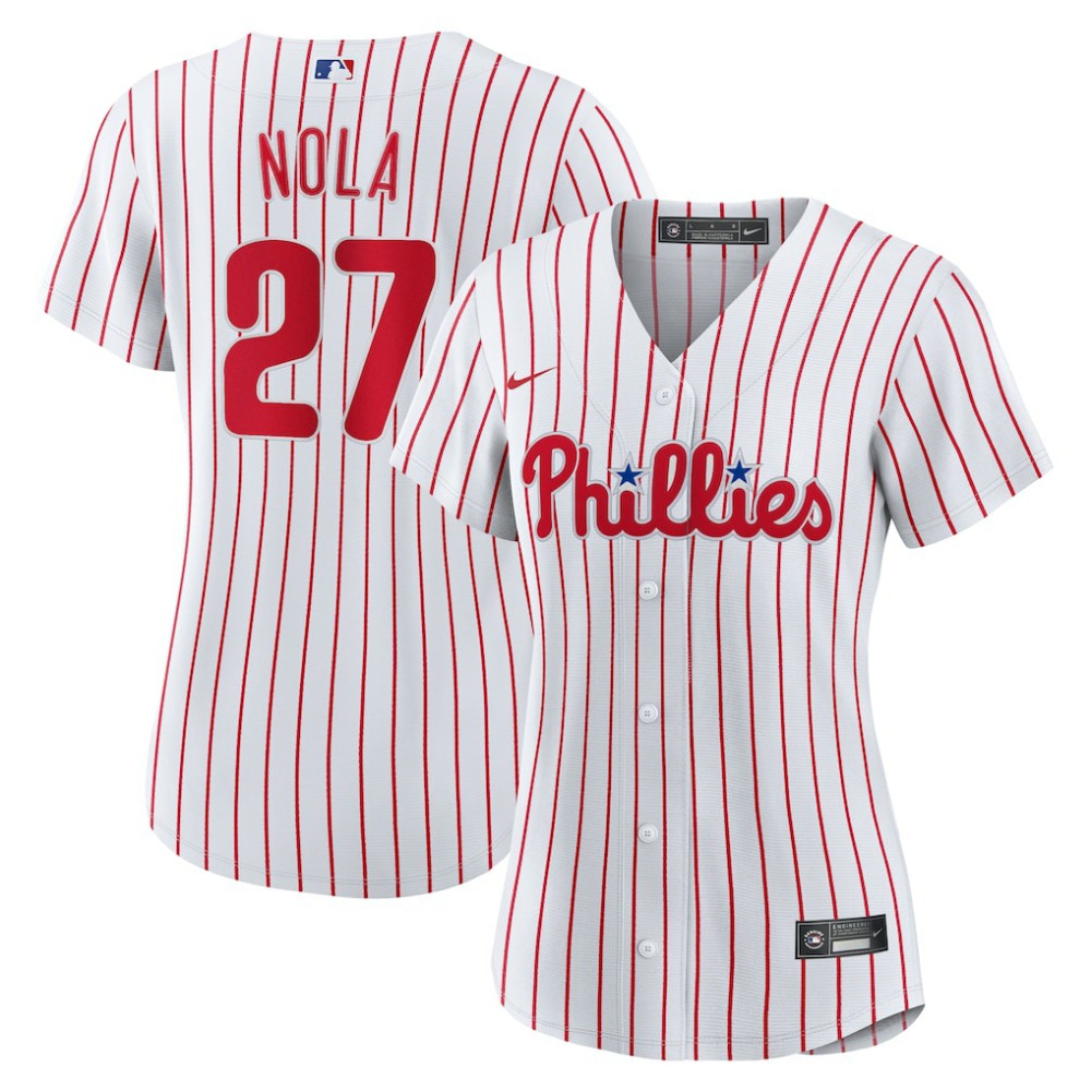 Aaron Nola Philadelphia Phillies Women's Home Replica Jersey - White | Nike