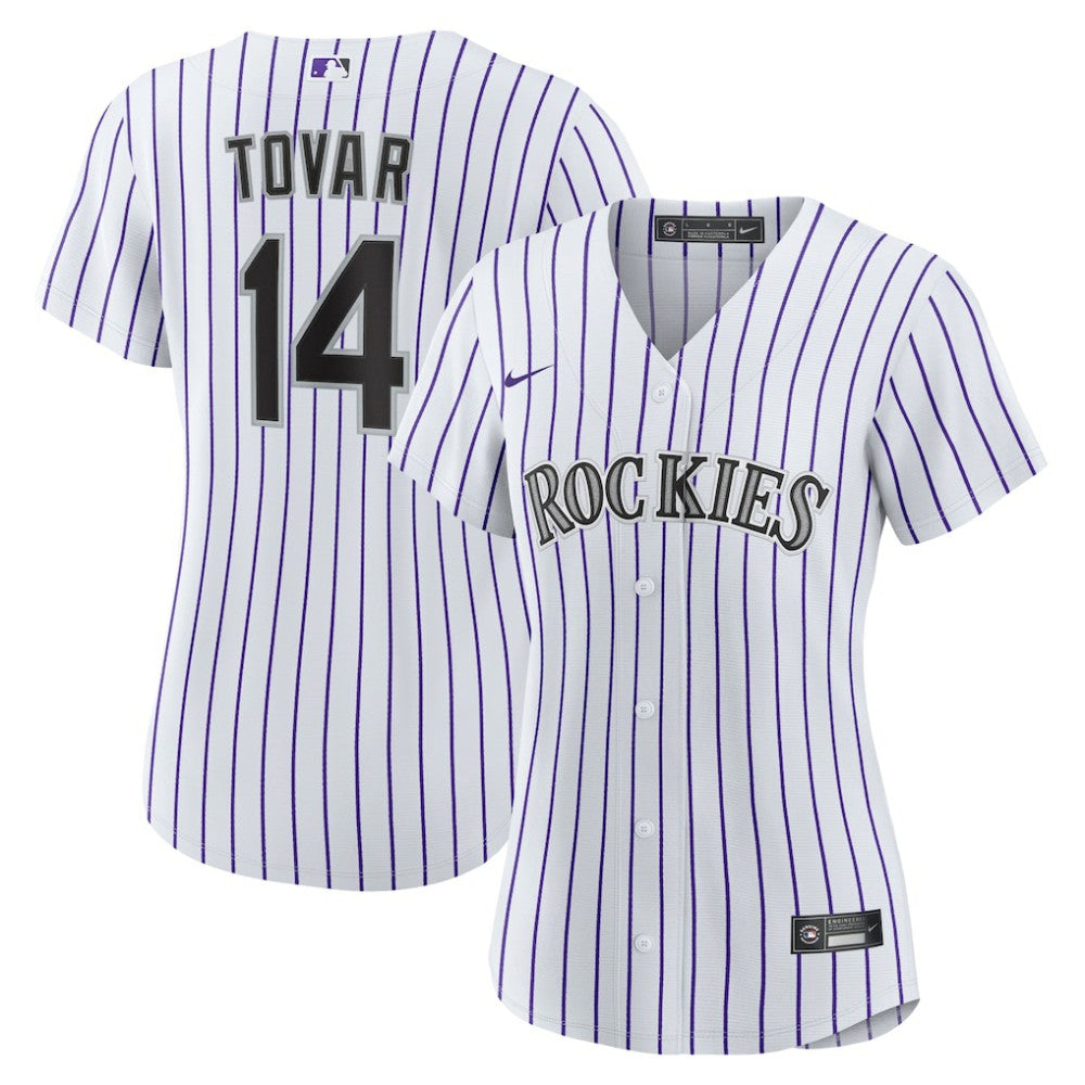 Ezequiel Tovar Colorado Rockies Women's Home Replica Jersey - White | Nike