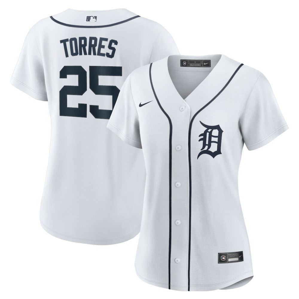 Gleyber Torres Detroit Tigers Women's Home Replica Jersey - White | Nike