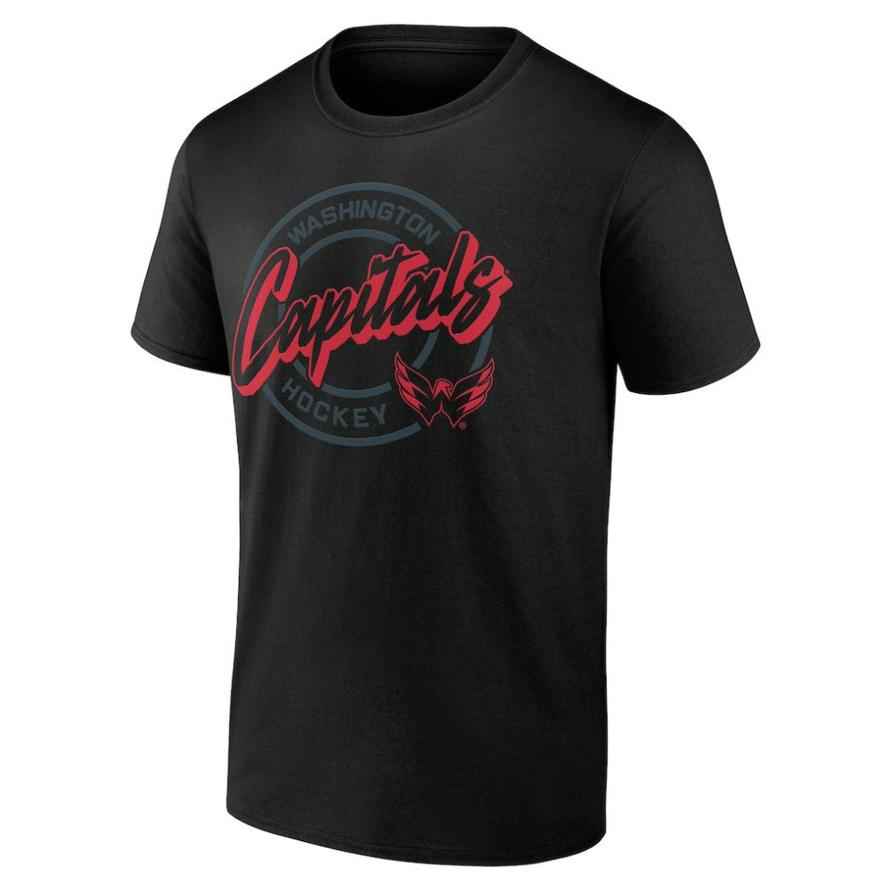 Washington Capitals Color Block Puck T-Shirt Black
