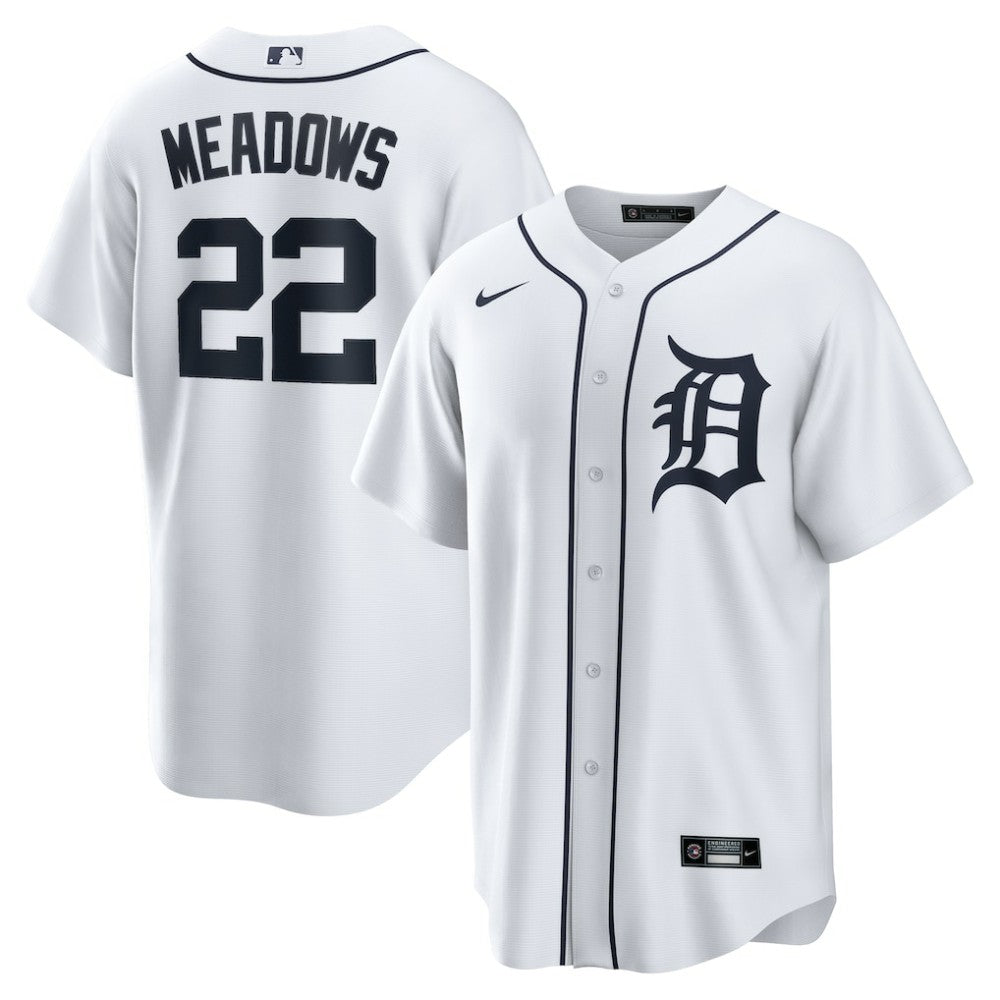 Parker Meadows Detroit Tigers Home Replica Jersey - White | Nike