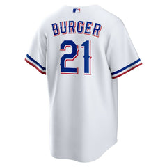 Jake Burger Texas Rangers Home Replica Jersey - White | Nike