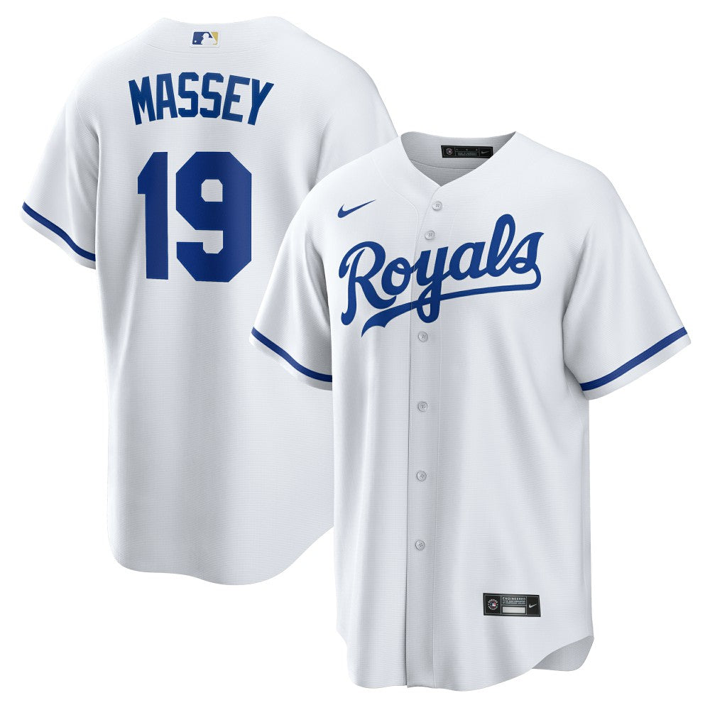 Michael Massey Kansas City Royals Home Replica Jersey - White | Nike