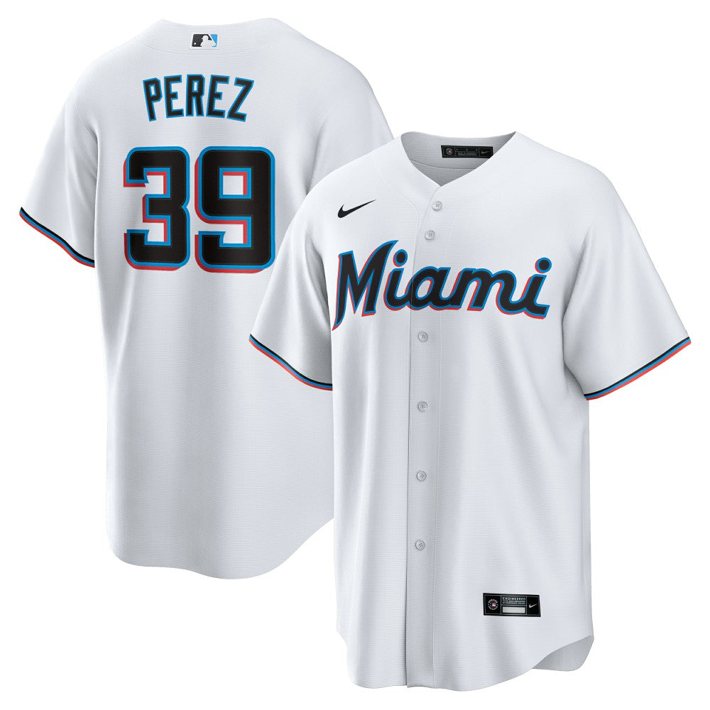 Eury Perez Miami Marlins Home Replica Jersey - White | Nike