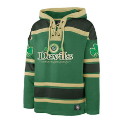 New Jersey Devils '47 St. Patrick's Day McLucky Superior Lacer Pullover Hoodie Kelly Green