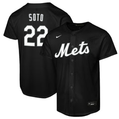 Juan Soto New York Mets  Youth Replica Fashion Jersey - Black | Nike