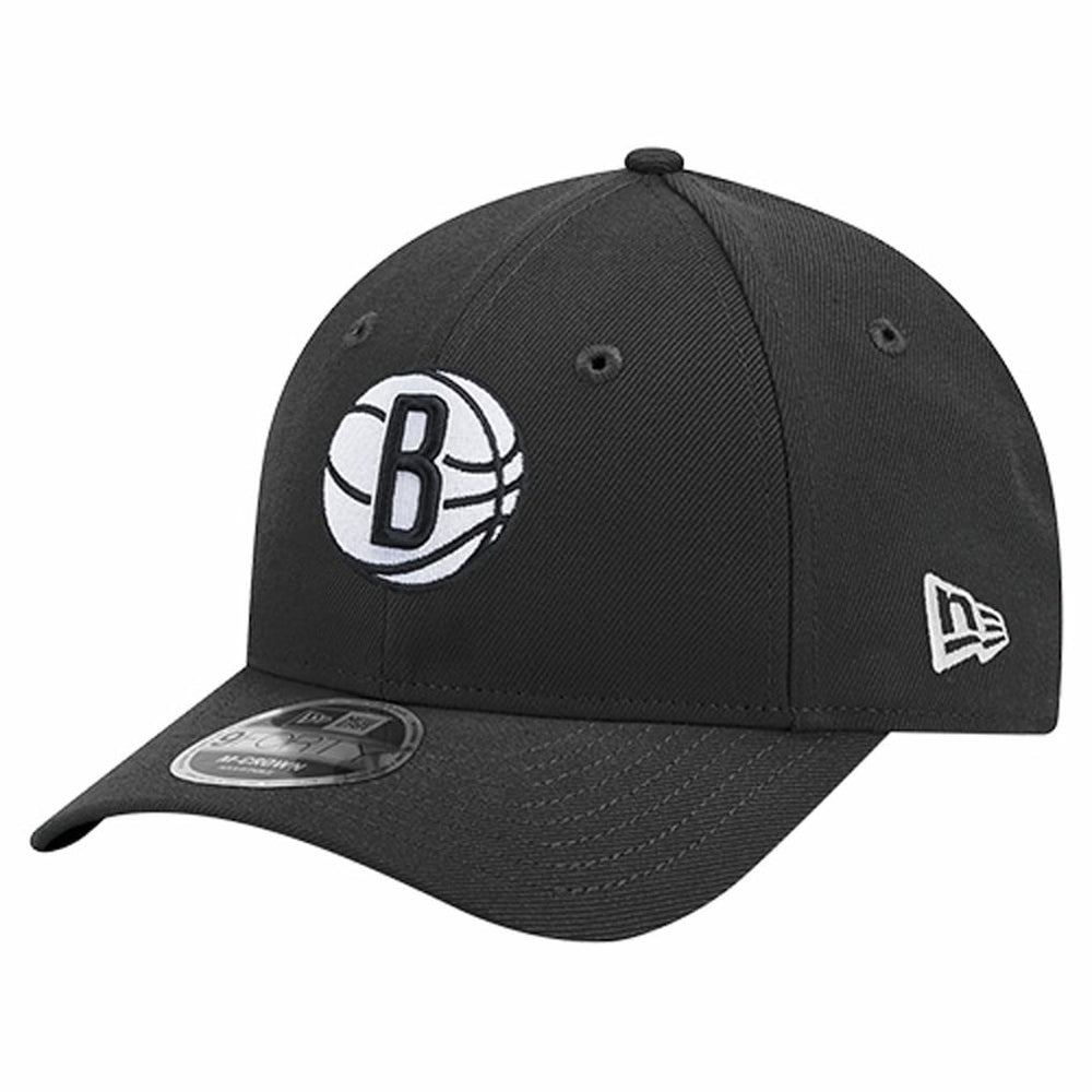 Brooklyn Nets 9FORTY Stock M-Crown Adjustable Hat - Black | New Era on sale