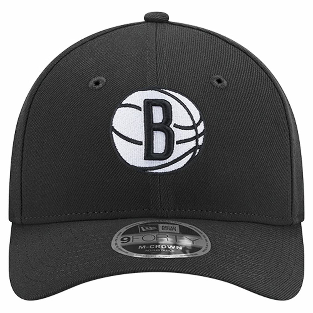 Brooklyn Nets 9FORTY Stock M-Crown Adjustable Hat - Black | New Era on sale