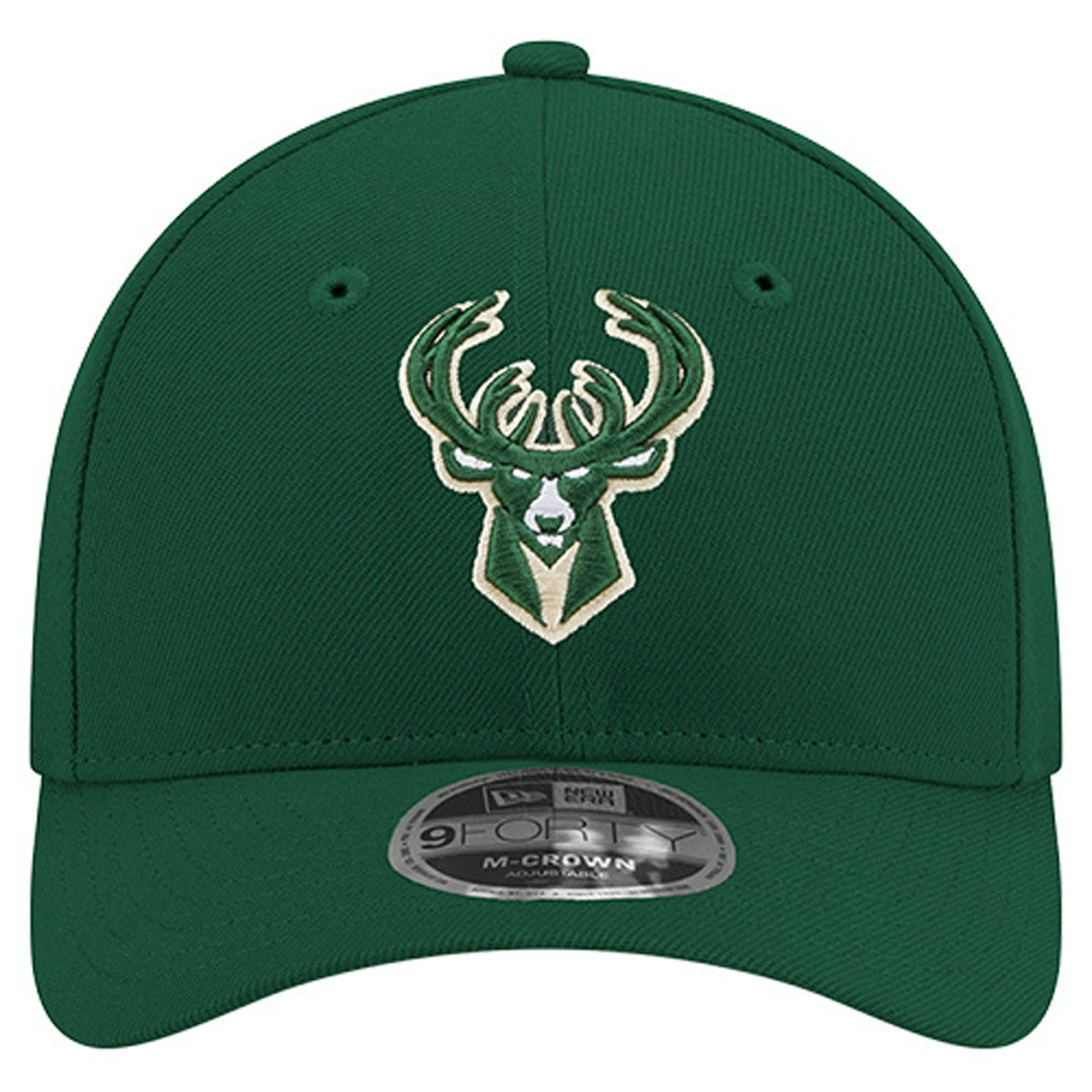 Milwaukee Bucks 9FORTY Stock M-Crown Adjustable Hat - Hunter Green | New Era shop