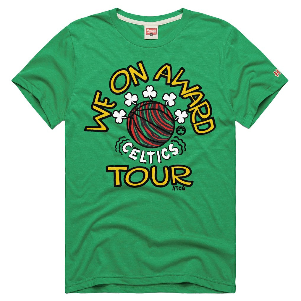 Boston Celtics Homage A Tribe Called Quest x NBA We On Award Tour T-Shirt - Green sale
