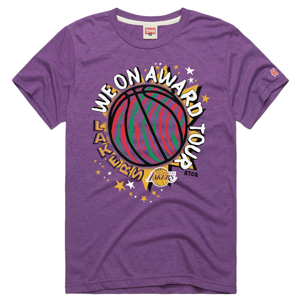 Los Angeles Lakers Homage A Tribe Called Quest x NBA We On Award Tour T-Shirt - Purple shop