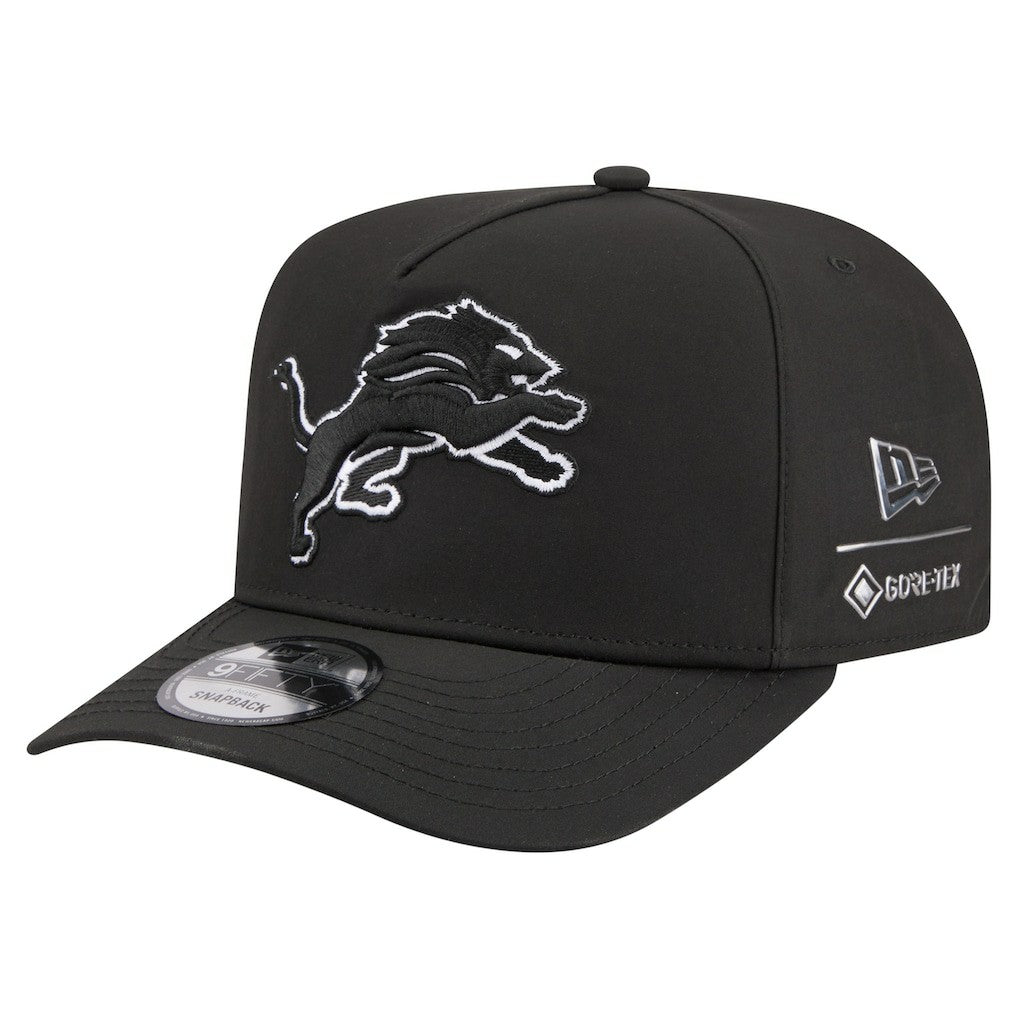 Detroit Lions New Era Gore-Tex A-Frame 9FIFTY Adjustable Hat - Black sale