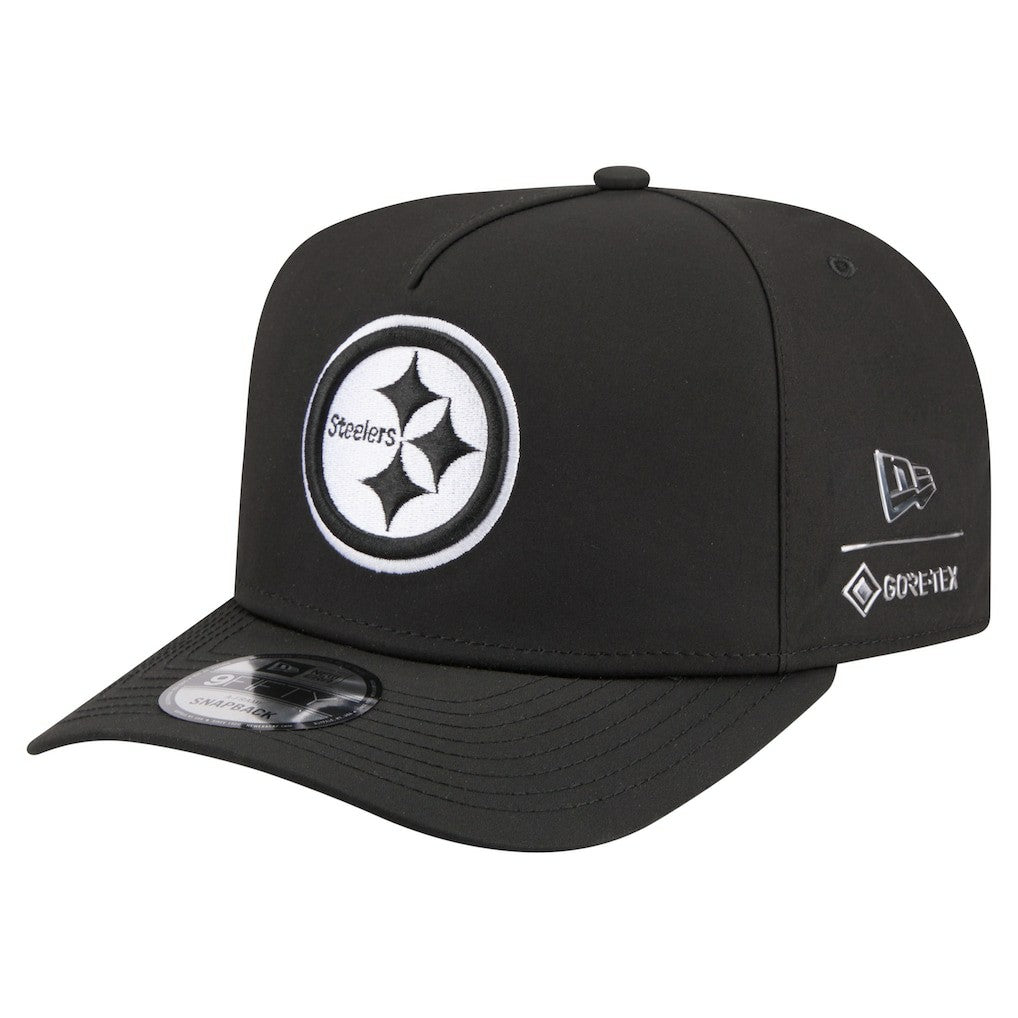 Pittsburgh Steelers New Era Gore-Tex A-Frame 9FIFTY Adjustable Hat - Black for sale
