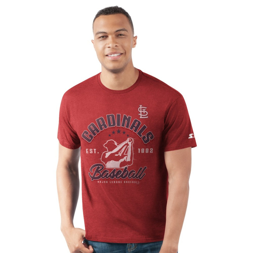 St. Louis Cardinals Starter Prime Time Batter T-Shirt - Red