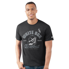 Chicago White Sox Starter Prime Time Batter T-Shirt - Heather Black
