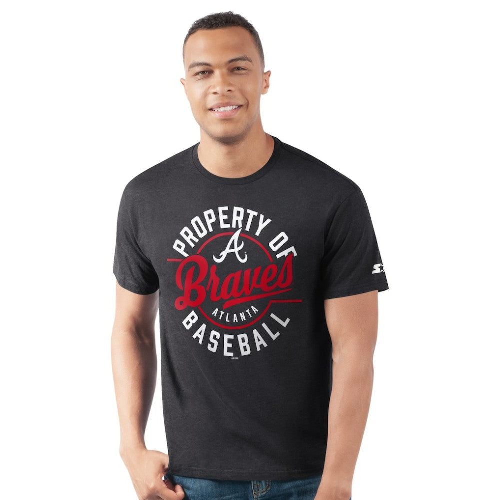 Atlanta Braves Starter Prime Time Property Of T-Shirt - Navy