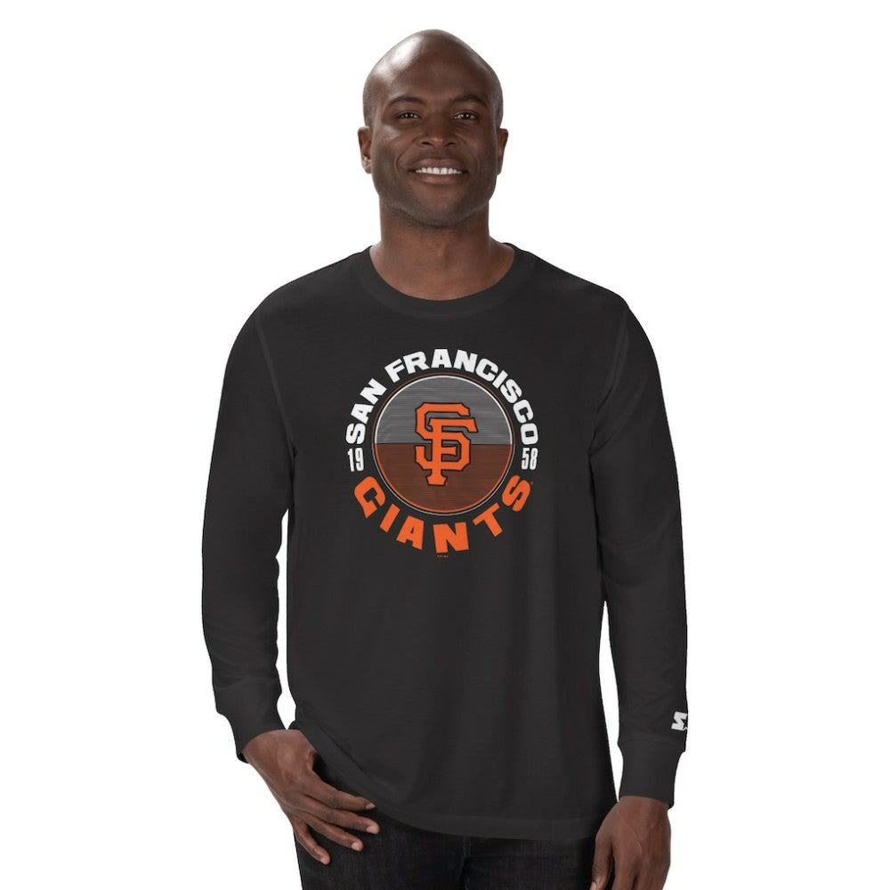 San Francisco Giants Starter Halftime Long Sleeve T-Shirt - Black