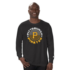 Pittsburgh Pirates Starter Halftime Long Sleeve T-Shirt - Black