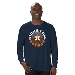 Houston Astros Starter Halftime Long Sleeve T-Shirt - Navy