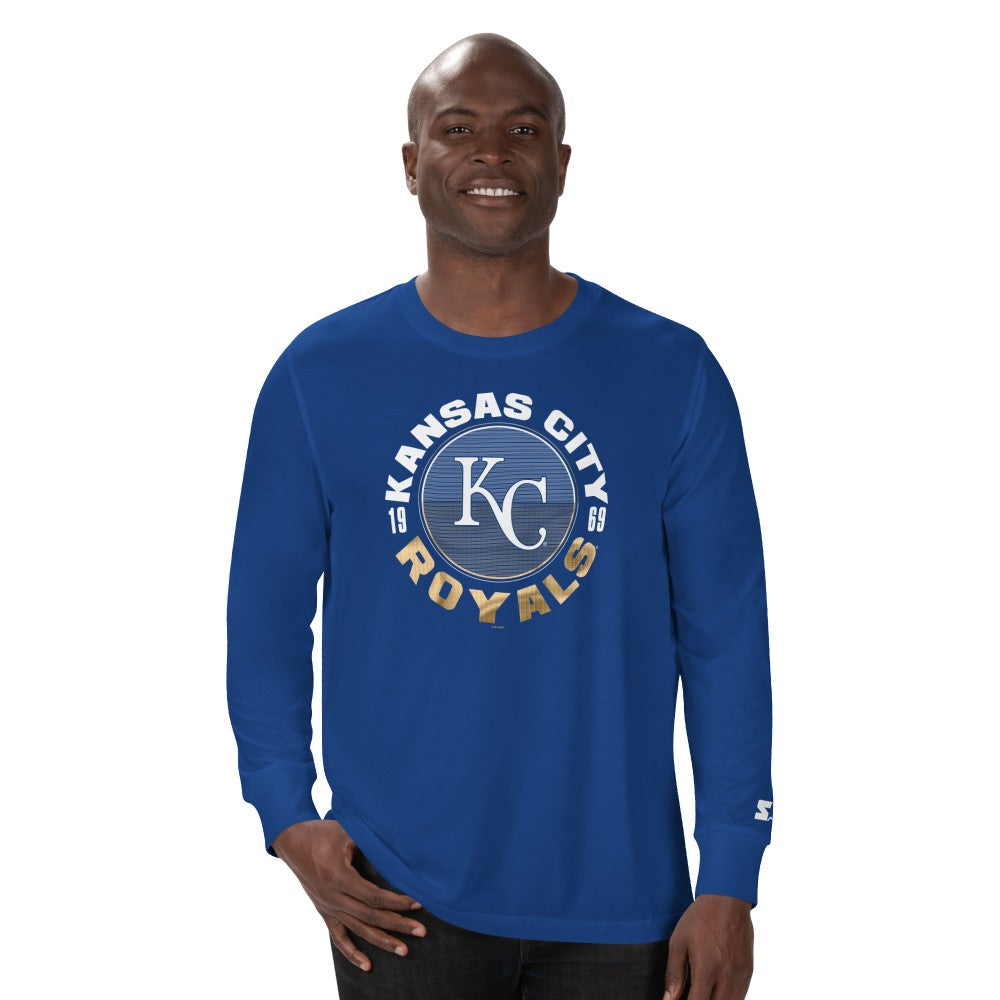Kansas City Royals Starter Halftime Long Sleeve T-Shirt - Royal