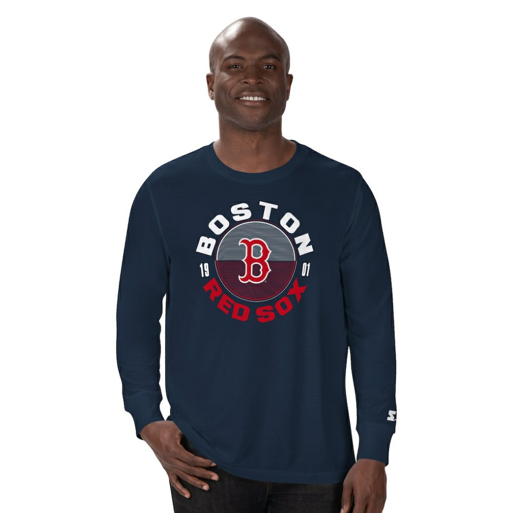 Boston Red Sox Starter Halftime Long Sleeve T-Shirt - Navy