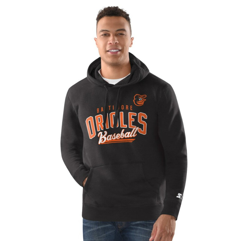 Baltimore Orioles Starter Classic Pullover Hoodie - Black