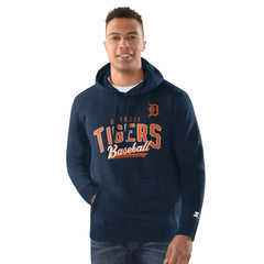 Detroit Tigers Starter Classic Pullover Hoodie - Navy