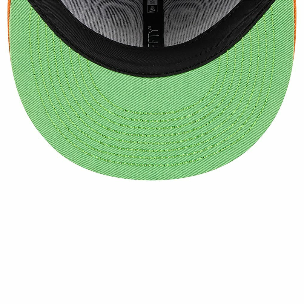 Las Vegas Raiders New Era Youth Nickelodeon Slime 9FIFTY Snapback Hat - Purple/Orange on sale