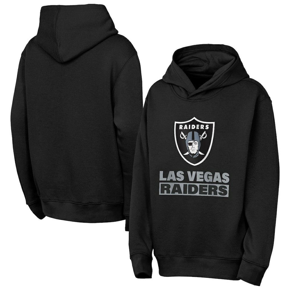 Las Vegas Raiders Outerstuff Youth Back to Basics Hoodie - Black on sale