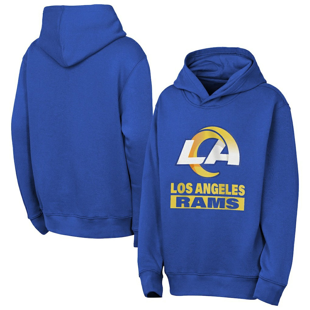 Los Angeles Rams Outerstuff Youth Back to Basics Hoodie - Royal cheap