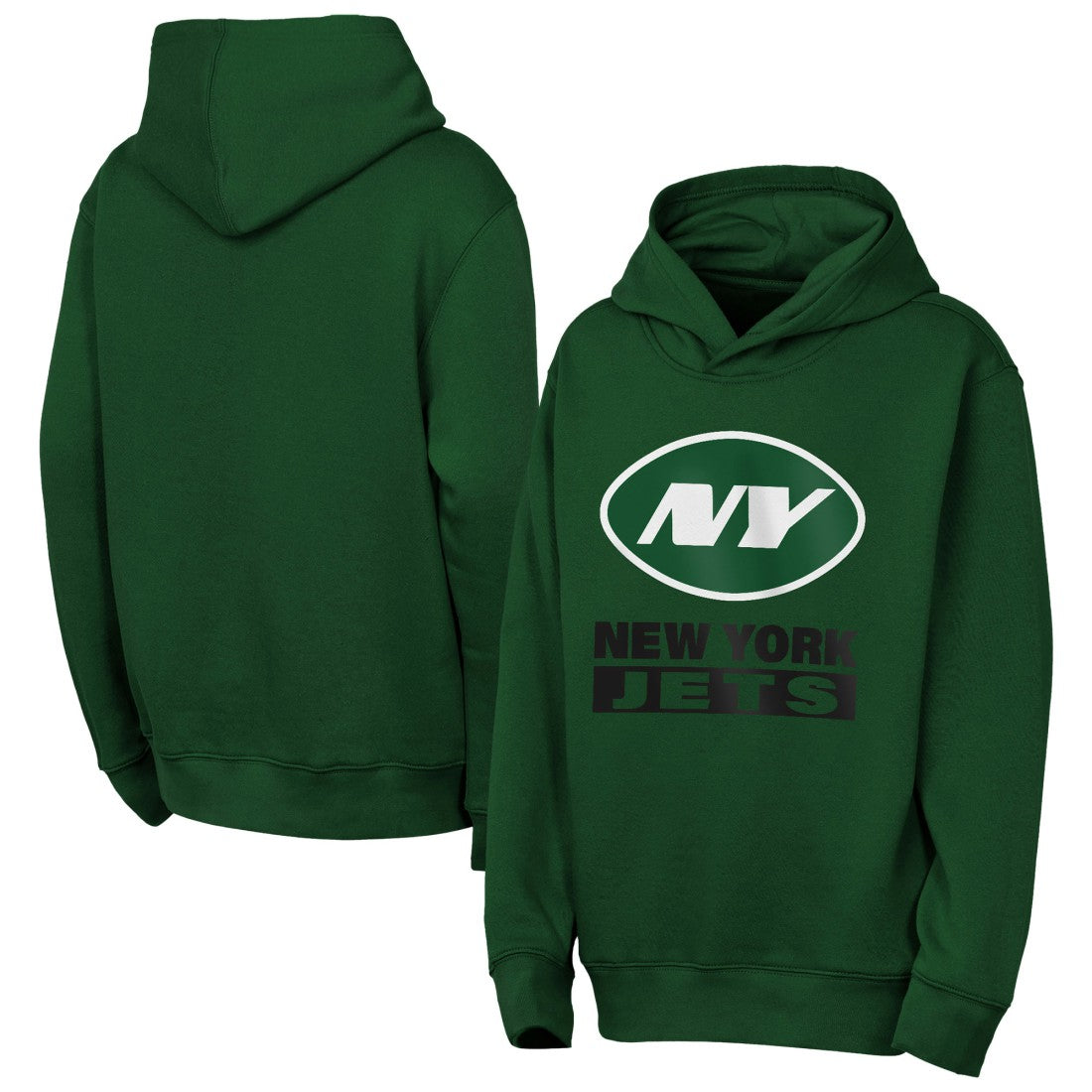 New York Jets Outerstuff Youth Back to Basics Hoodie - Green discount