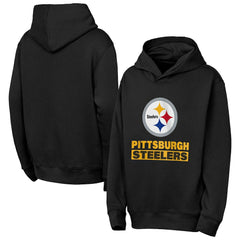 Pittsburgh Steelers Outerstuff Youth Back to Basics Hoodie - Black outlet