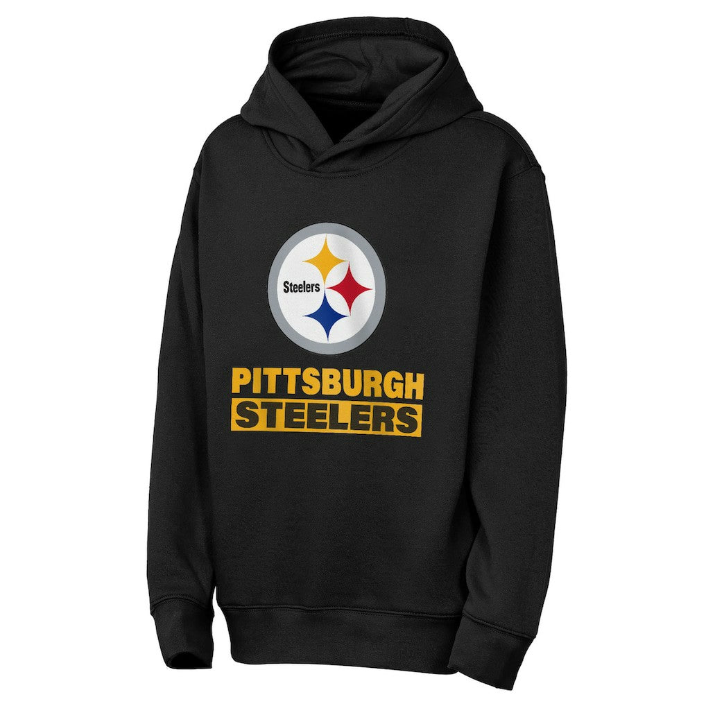Pittsburgh Steelers Outerstuff Youth Back to Basics Hoodie - Black outlet
