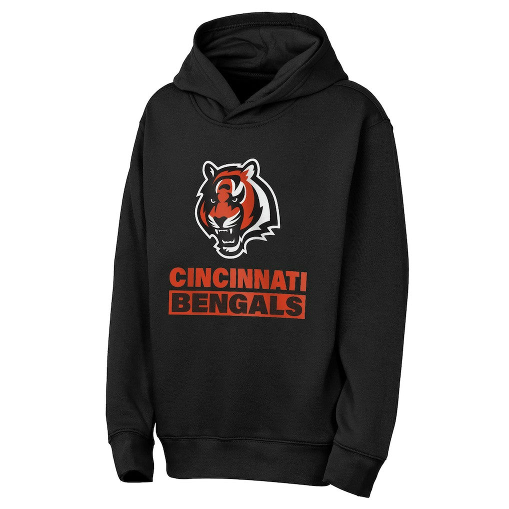Cincinnati Bengals Outerstuff Youth Back to Basics Hoodie - Black sale