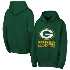 Green Bay Packers Outerstuff Youth Back to Basics Hoodie - Green sale