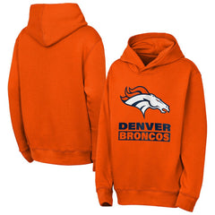 Denver Broncos Outerstuff Youth Back to Basics Hoodie - Orange outlet