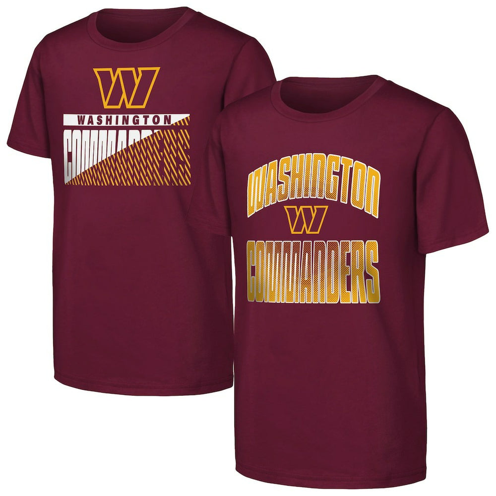 Washington Commanders Outerstuff Youth Never Quit 2-Pack T-Shirt Set - Burgundy outlet