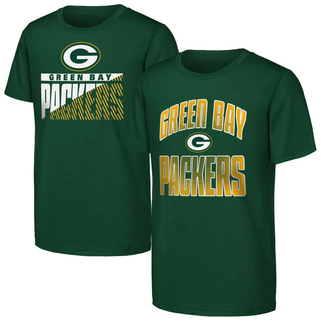 Green Bay Packers Outerstuff Youth Never Quit 2-Pack T-Shirt Set - Green on sale
