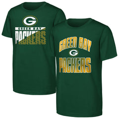 Green Bay Packers Outerstuff Youth Never Quit 2-Pack T-Shirt Set - Green on sale