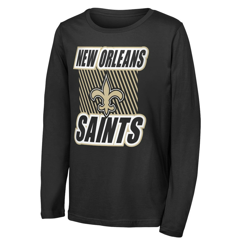 New Orleans Saints Outerstuff Youth Never Settle Long Sleeve T-Shirt - Black online