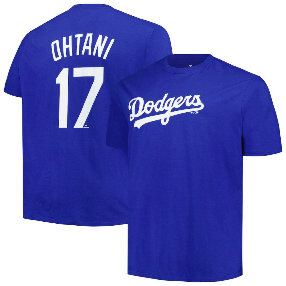Shohei Ohtani Los Angeles Dodgers Profile Big & Tall Name & Number T-Shirt - Royal