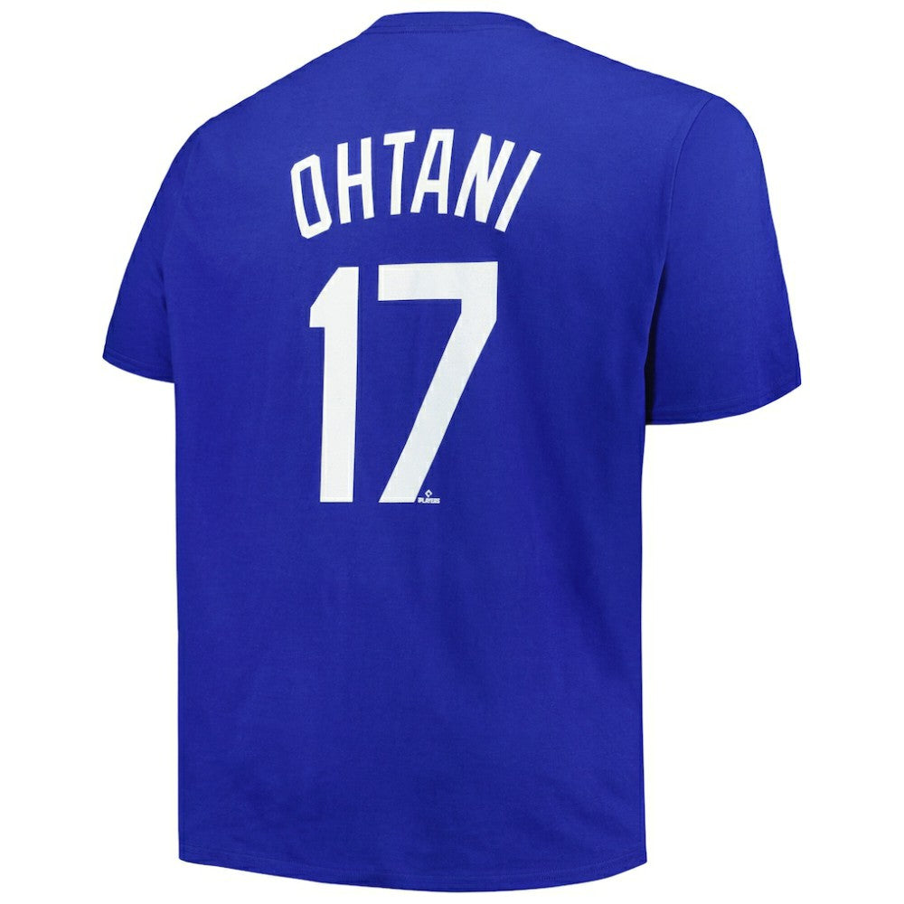 Shohei Ohtani Los Angeles Dodgers Profile Big & Tall Name & Number T-Shirt - Royal
