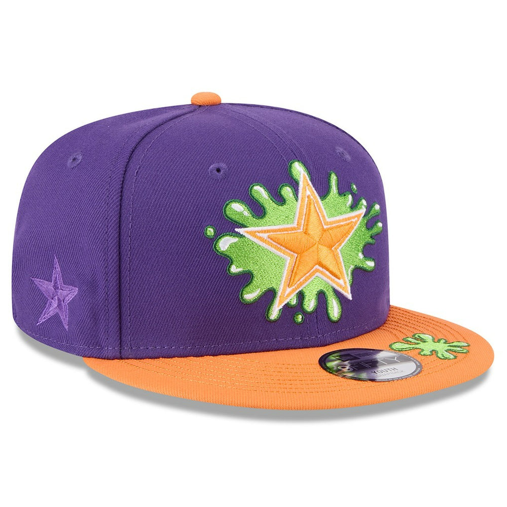 Dallas Cowboys New Era Youth Nickelodeon Slime 9FIFTY Snapback Hat - Purple/Orange for sale